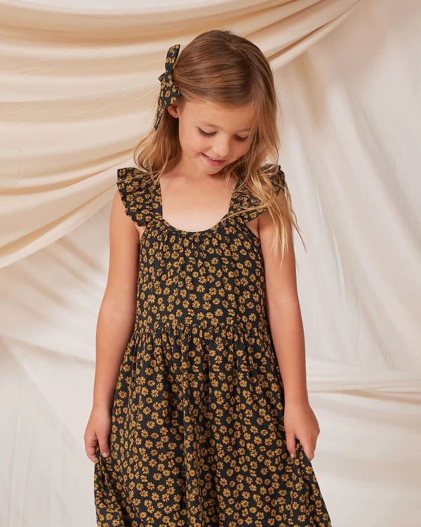 rylee and cru tiered maxi dress Rylee and Cru Abbie Tiered Maxi Dress Black Floral