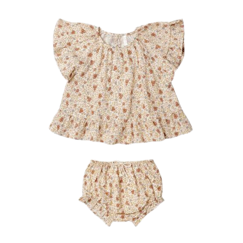 Butterfly Top &amp; Bloomer Set Flower Field