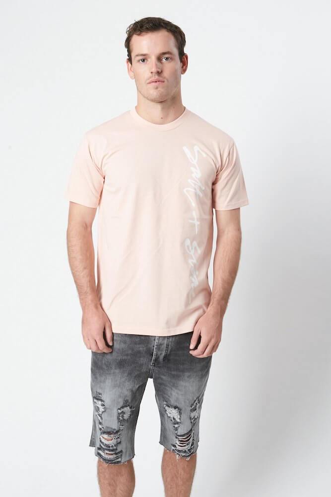 Inji Salt &amp; Stone Pink Tee (Mens) Tops &amp; Tees - Tiny People Cool Kids Clothes