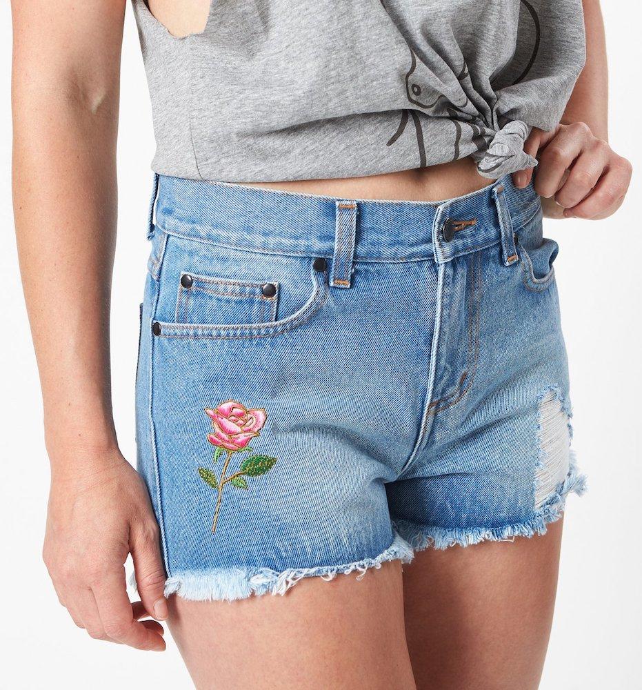 Inji Rosie Denim Shorts (Womens) Shorts - Tiny People Cool Kids Clothes