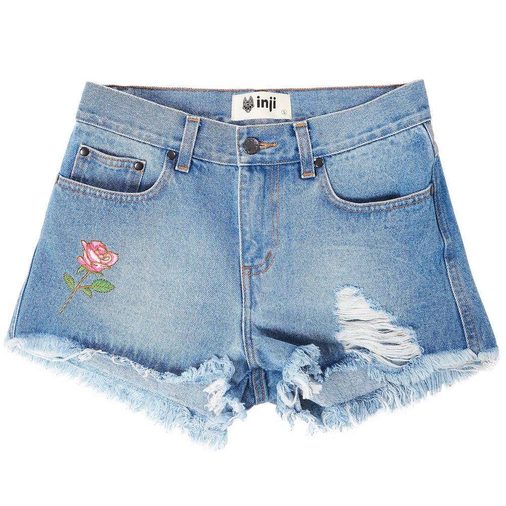 Inji Rosie Denim Shorts (Womens) Shorts - Tiny People Cool Kids Clothes