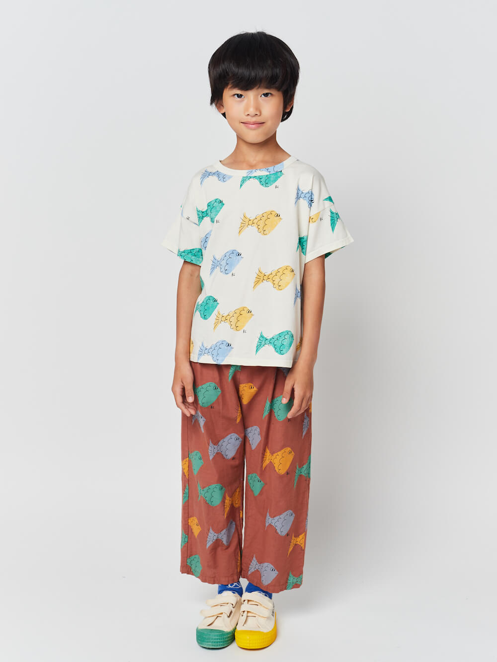 Bobo Choses Multicolour Fish All Over T-Shirt | Tiny People