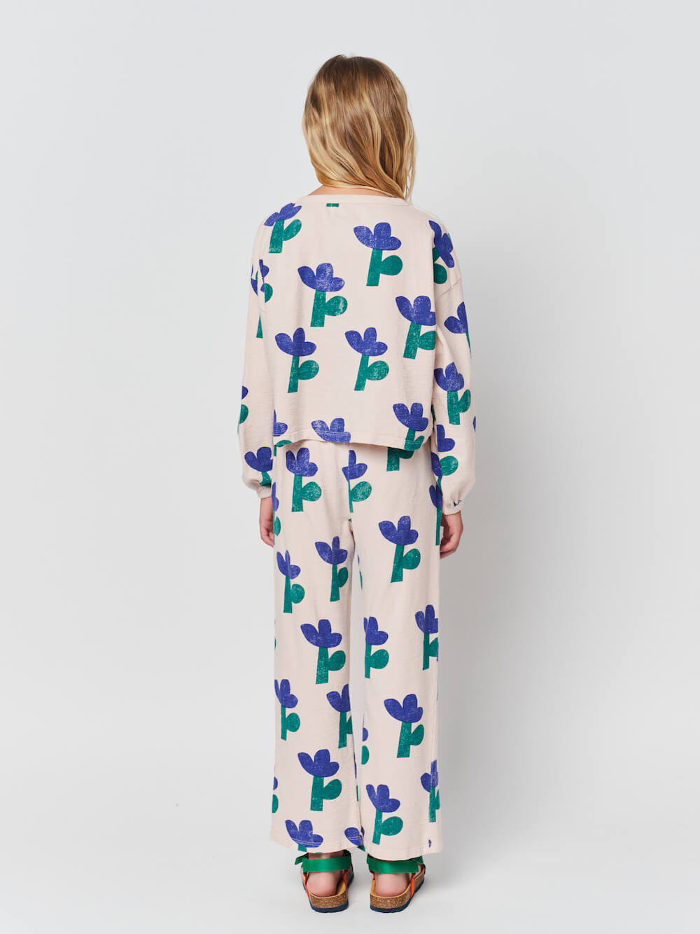 Bobo Choses Kids Sea Flower All Over Gathered Jogging Pants Curated at Jake  and Jones