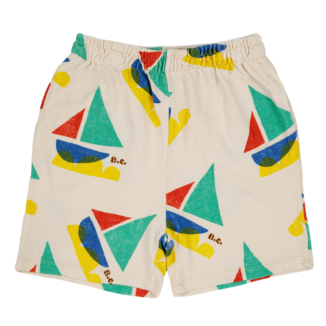 Bobo Choses Multicolour Sail Boat All Over Bermuda Shorts | Tiny People