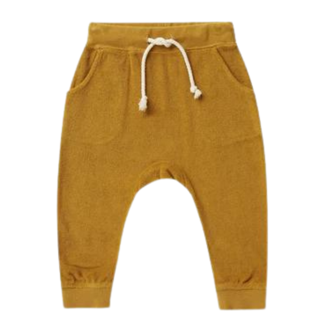 Rylee and Cru Terry Sweatpant Gold | Tiny People