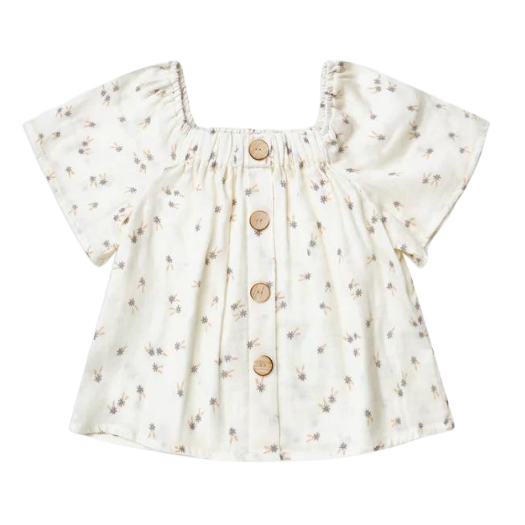Rylee and Cru Leah Top Blue Daisy | Tiny People