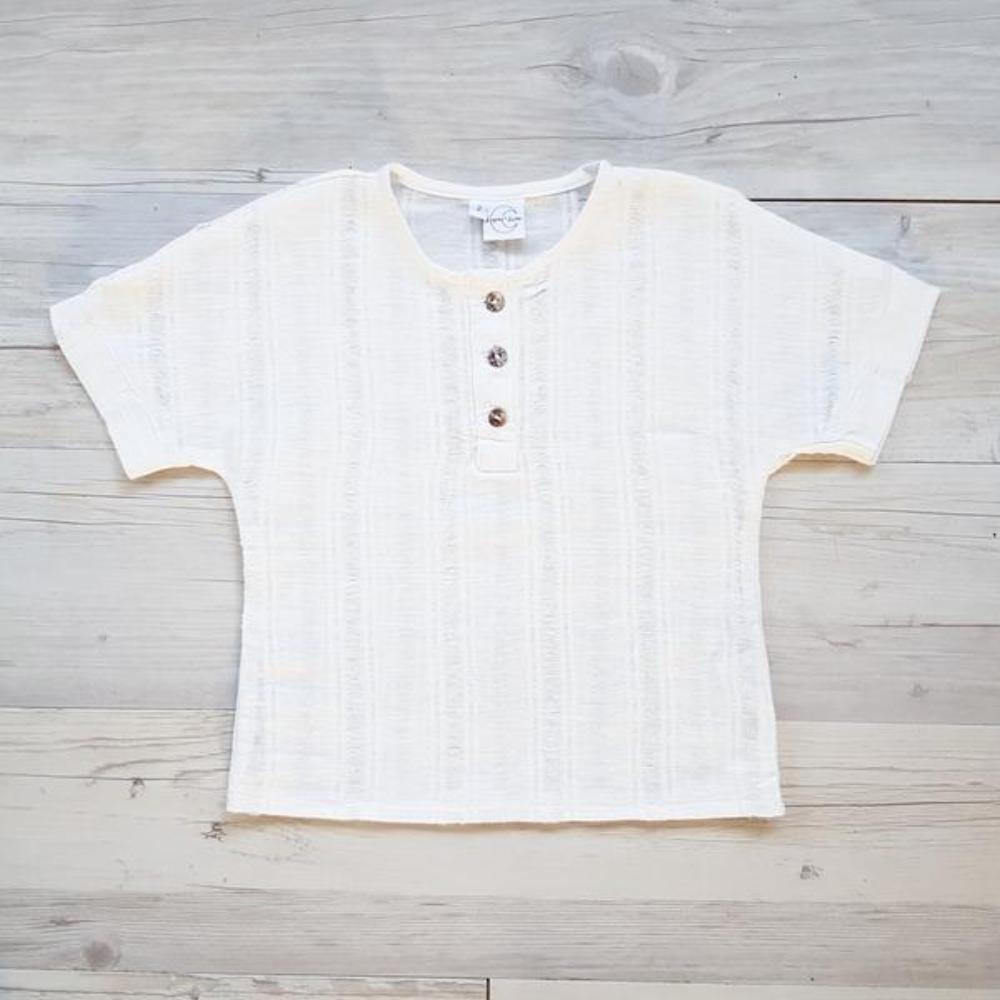 Lupine & Luna Ember Blouse - Ivory - Tiny People Cool Kids Clothes Byron Bay