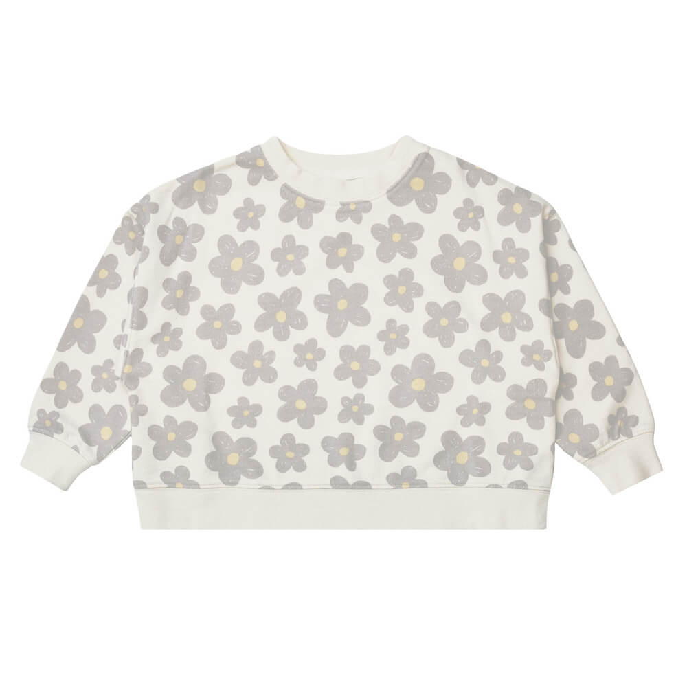 Boxy Pull Over Retro Floral