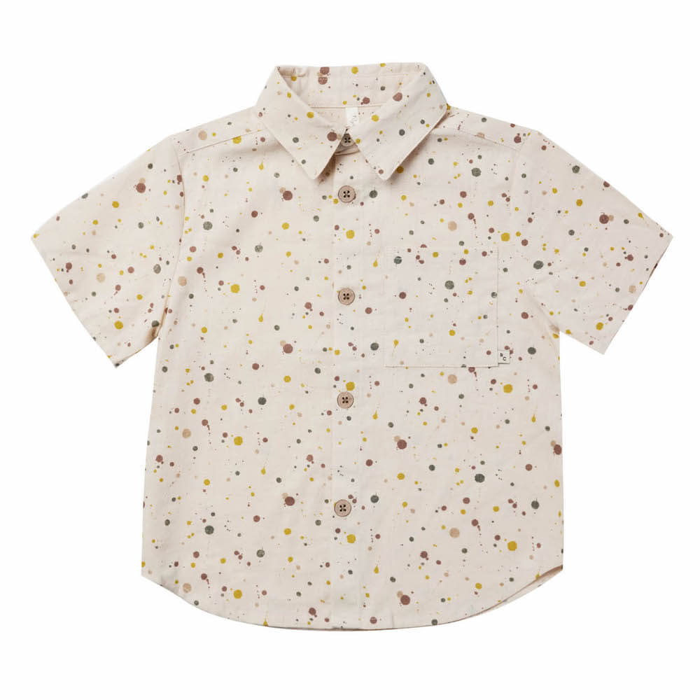 Rylee and Cru Collared Shirt Splatter | Tiny People
