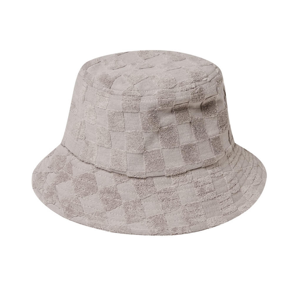 Terry Bucket Hat Check Cloud